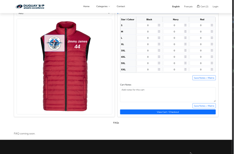 Order / PDF Screenshot; Show the submitted visual and structured order summary.